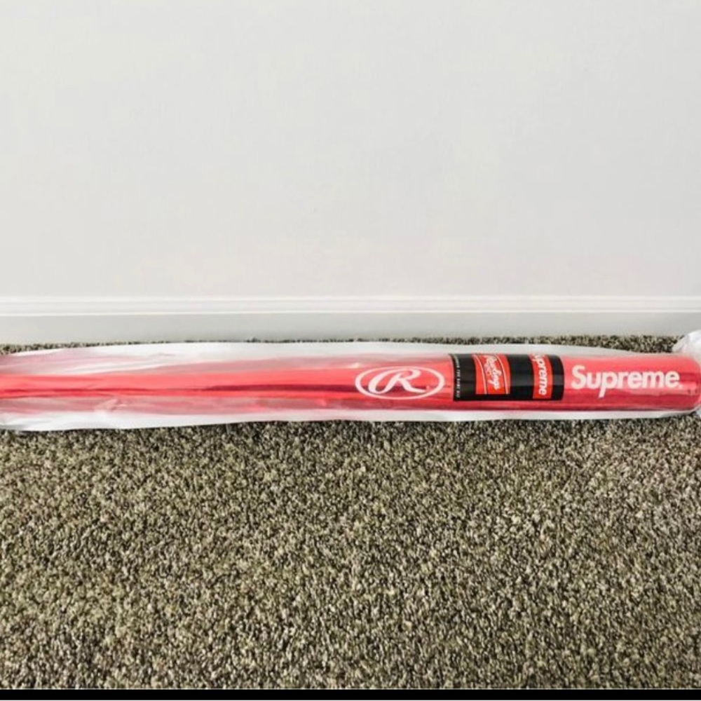 Supreme Rawlings Chrome Maple Wood Baseball Bat